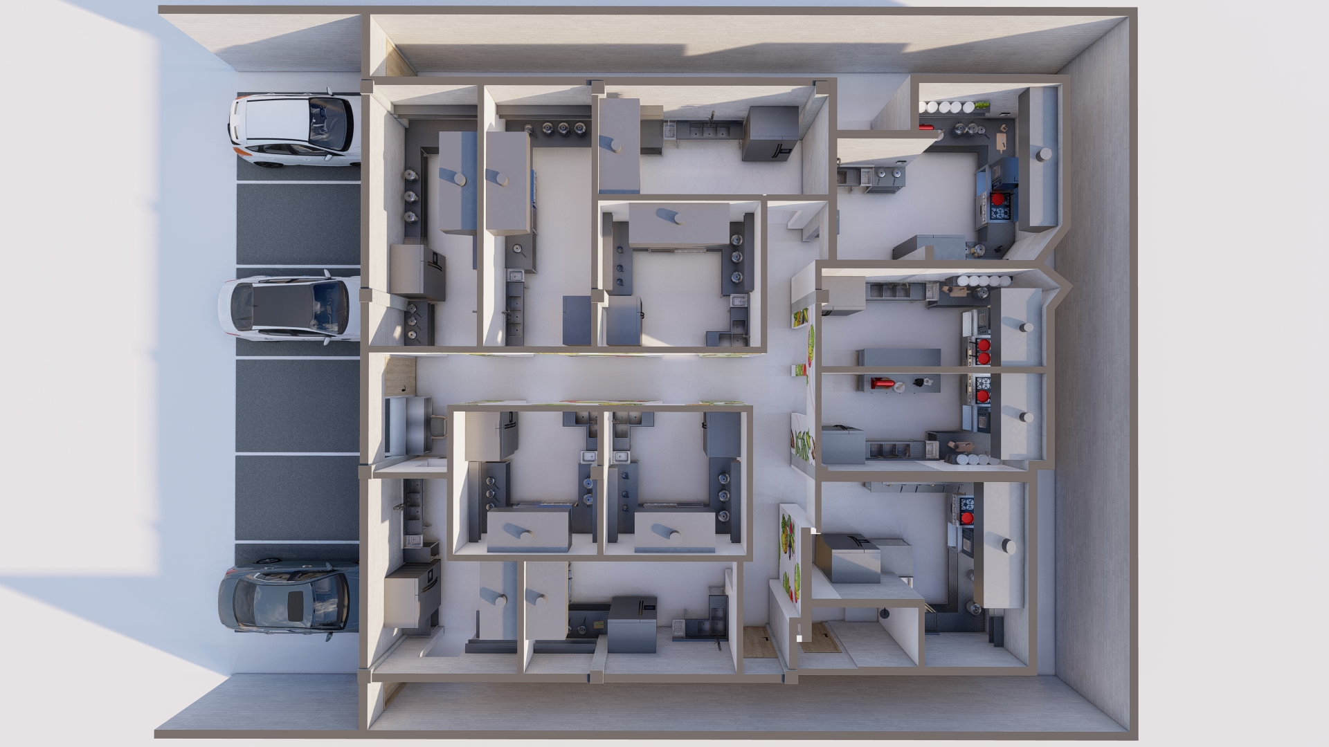One Kitchen Facility 3D Overview